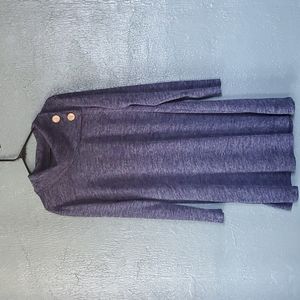 Plus size long sleeve sweater dress